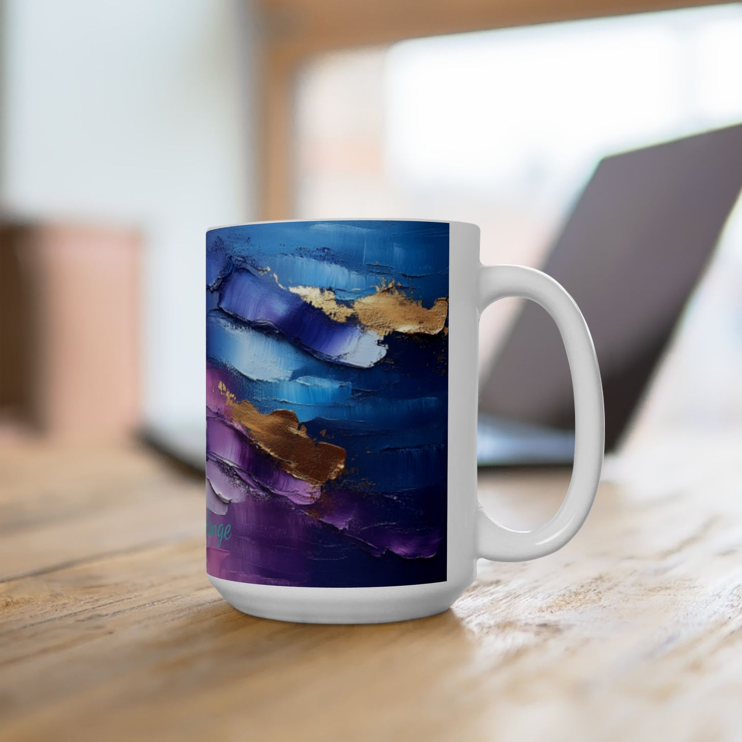 Artsy Abstract Ceramic Mug 15oz