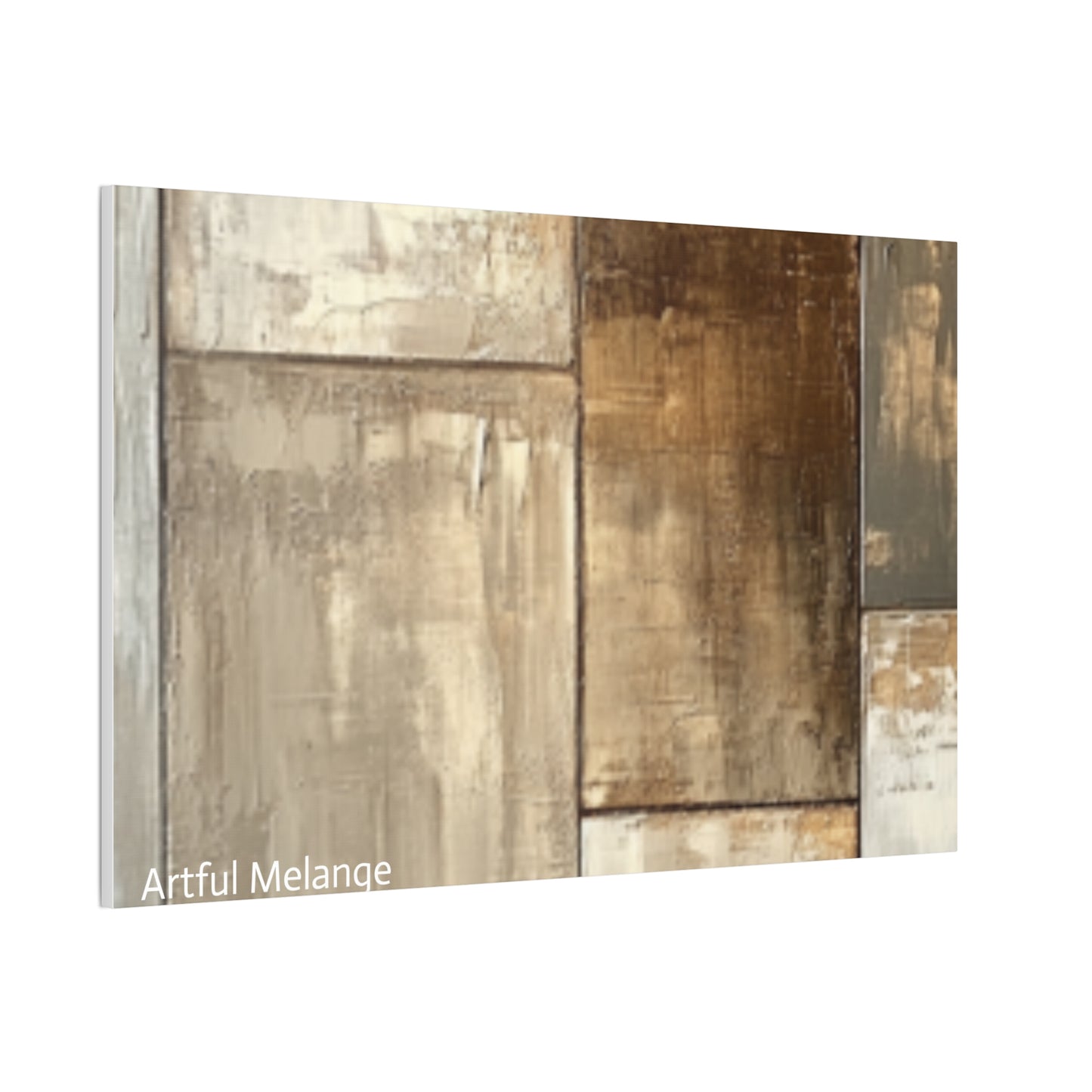 Acrylic Abstract Canvas Print - Richly Textured Artistry