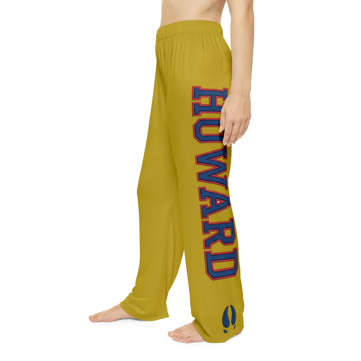 Howard-Inspired Women’s Pajama Pants | HBCU Lounge Bottoms/ Gold