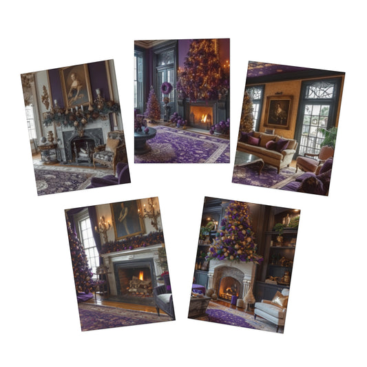 Big Easy Festivity Mardi Gras Note Card Set (5-Pack)