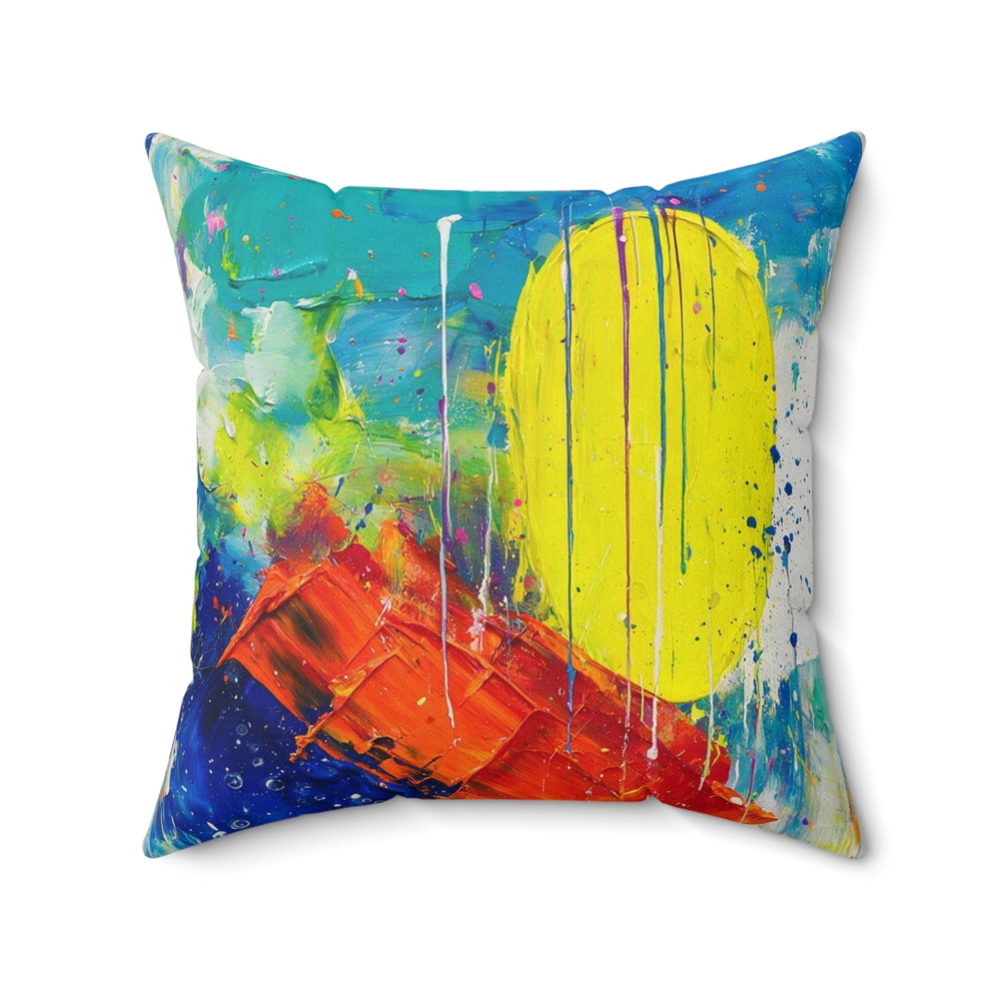 Artistic Abstractions: Abstract Acrylic Art Pillows Collection