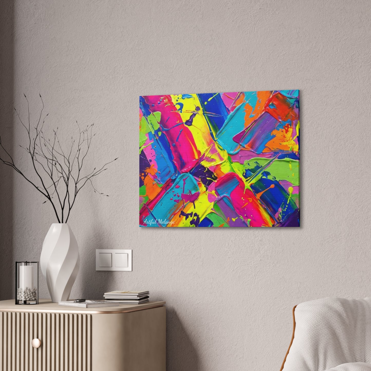 Acrylic Abstract Canvas Print - Richly Textured Artistry