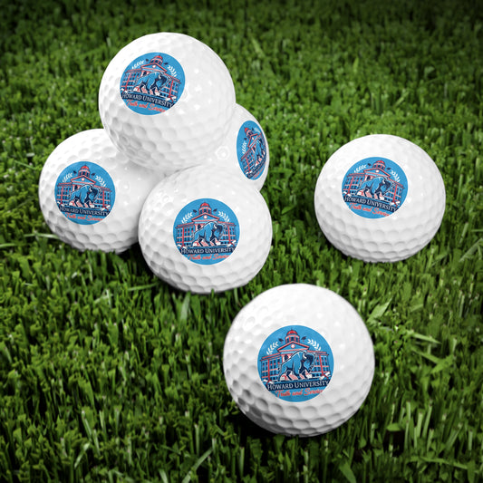 Howard University “The Yard Legacy” Golf Ball Set, 6 pcs 6