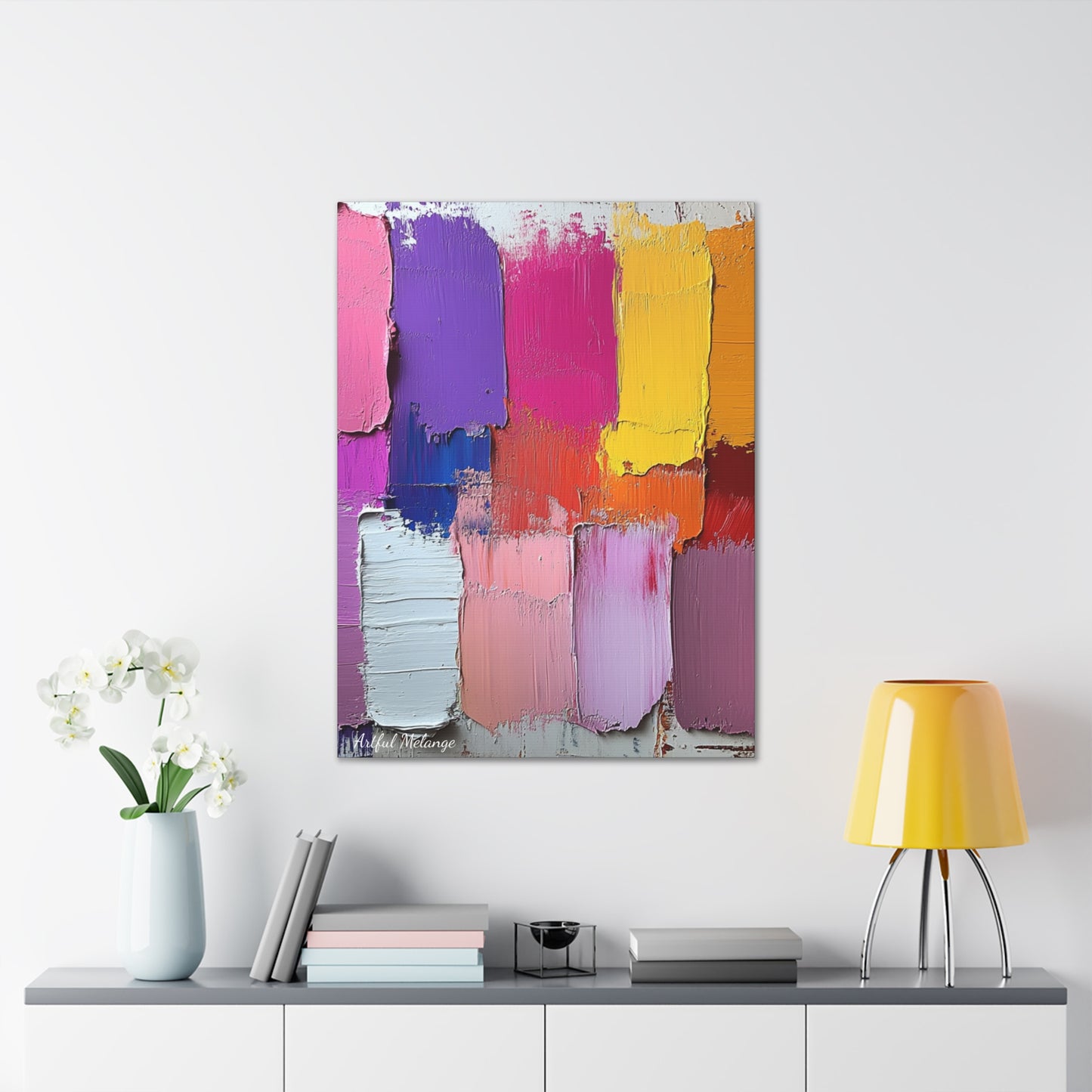 Acrylic Abstract Canvas Print - Richly Textured Artistry