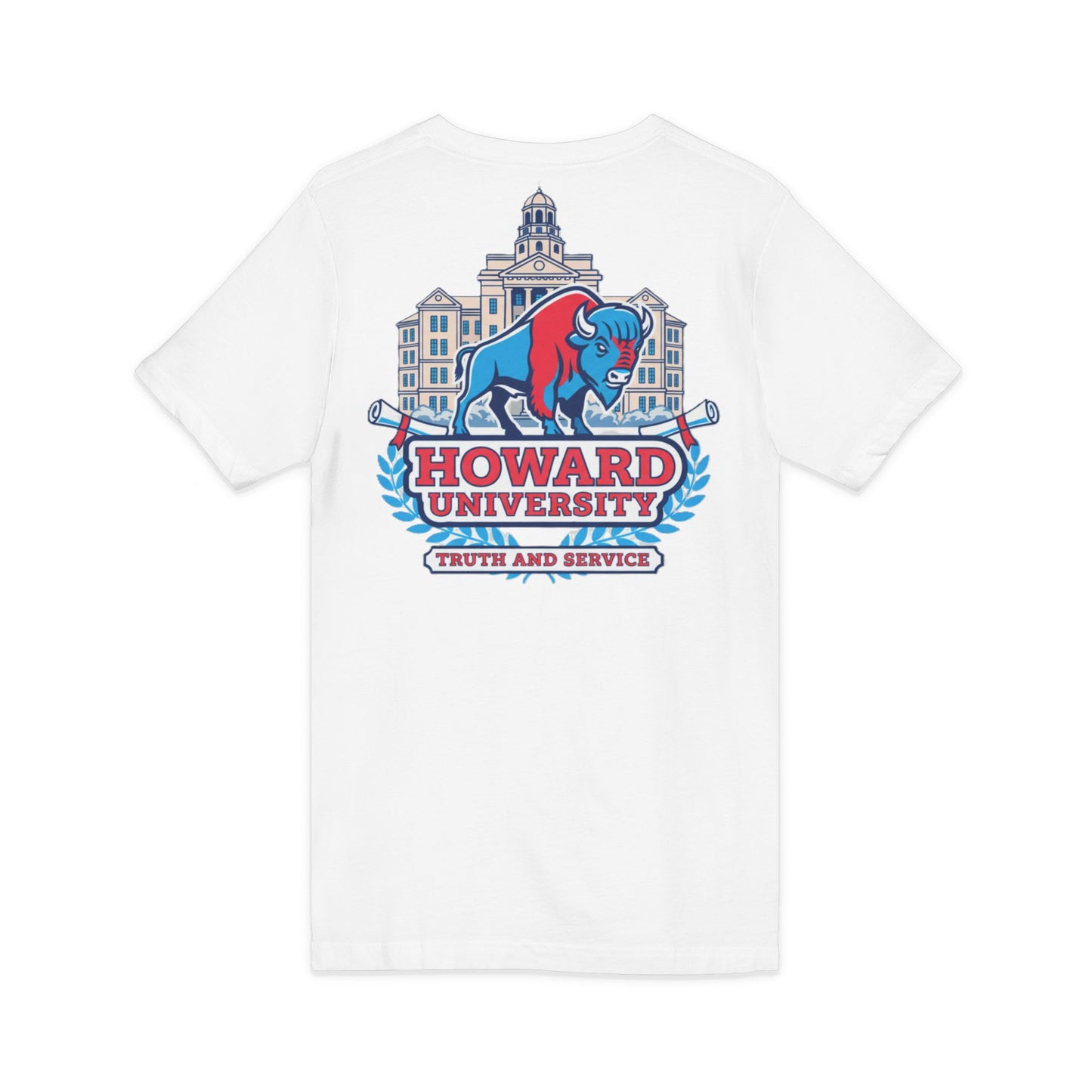 Howard University/ Truth and Service Unisex V-Neck T-Shirt