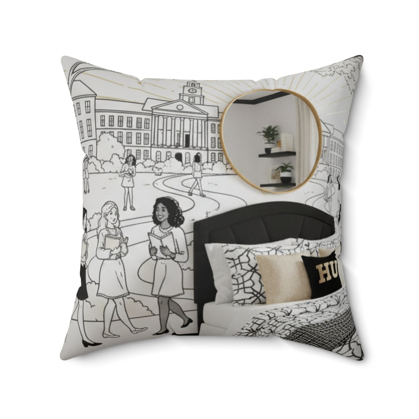 HOWARD NIGHTS PILLOW COLLECTION/ LIVE THE YARD /STYLE YOUR SPACE BLK1