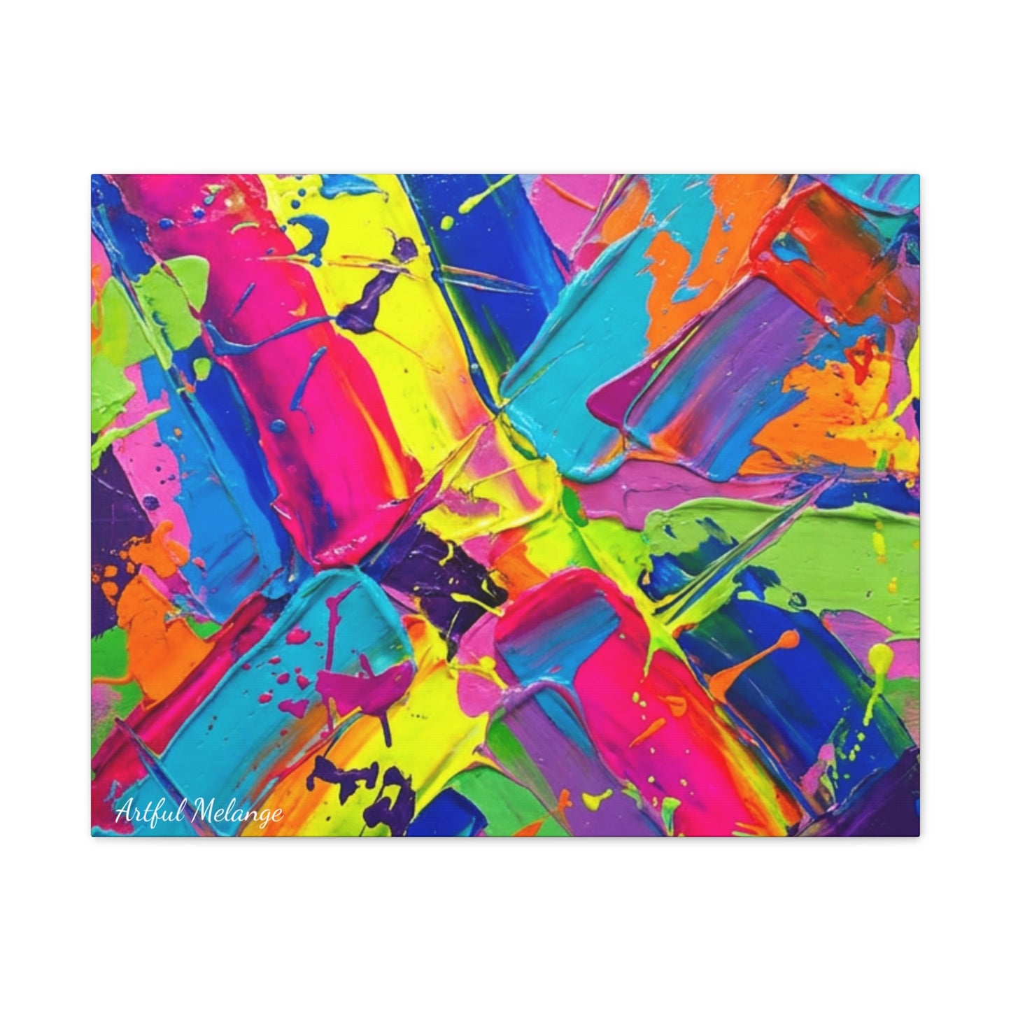 Acrylic Abstract Canvas Print - Richly Textured Artistry