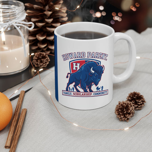 HU Parent Mug Collection  Proud, Connected, Bison Strong /Ceramic Mug, (11oz, 15oz) 2