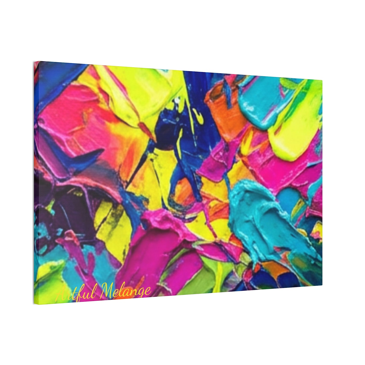 Acrylic Abstract Canvas Print - Richly Textured Artistry