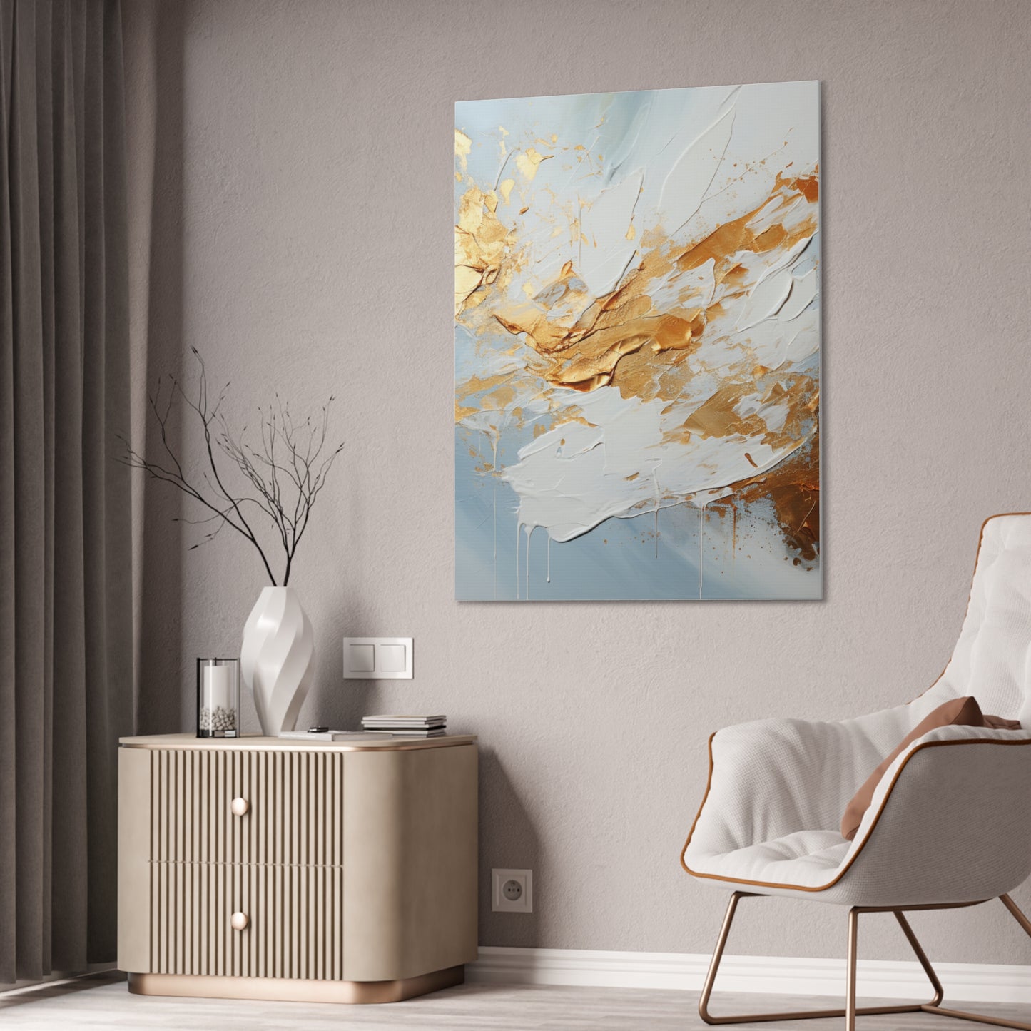 Acrylic Abstract Canvas Print - Richly Textured Artistry