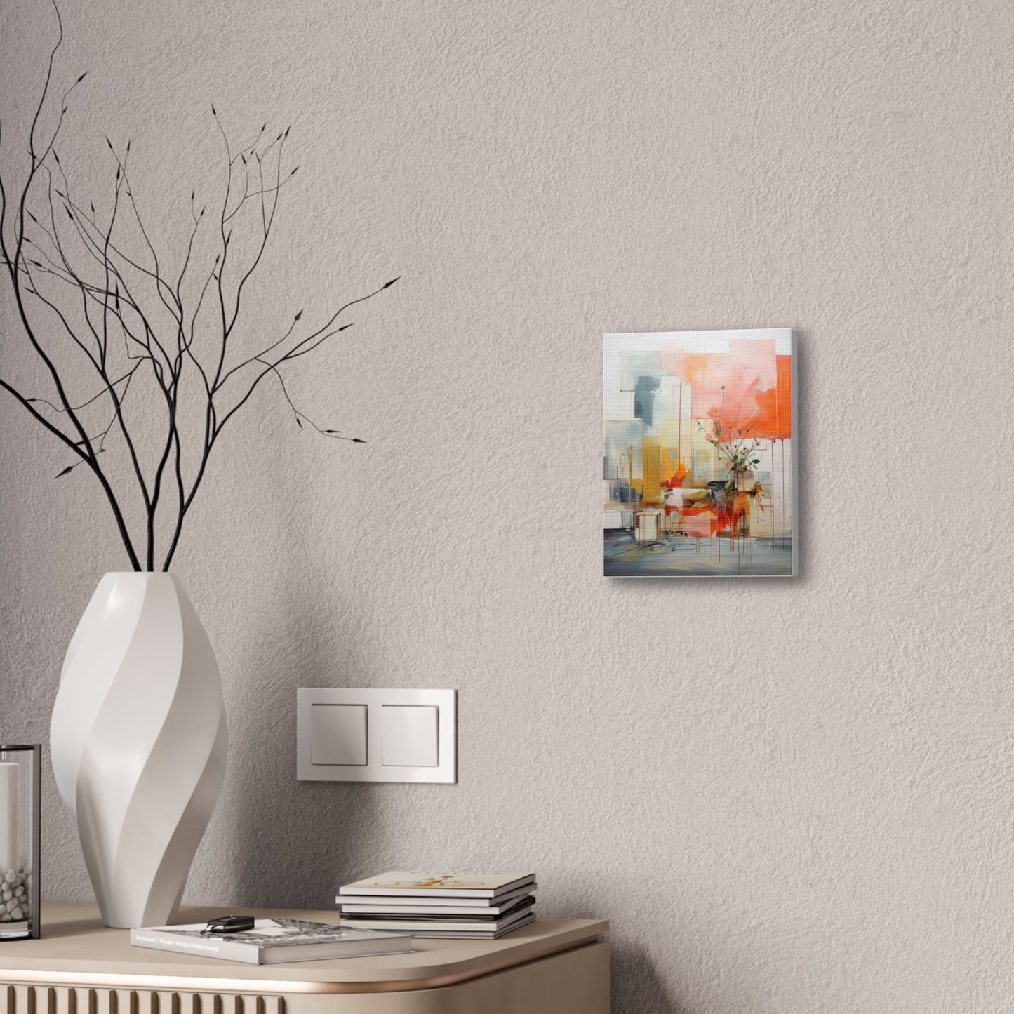 Timeless Elegance: Refined Muted Hues Canvas Print for Sophisticated Living Spaces