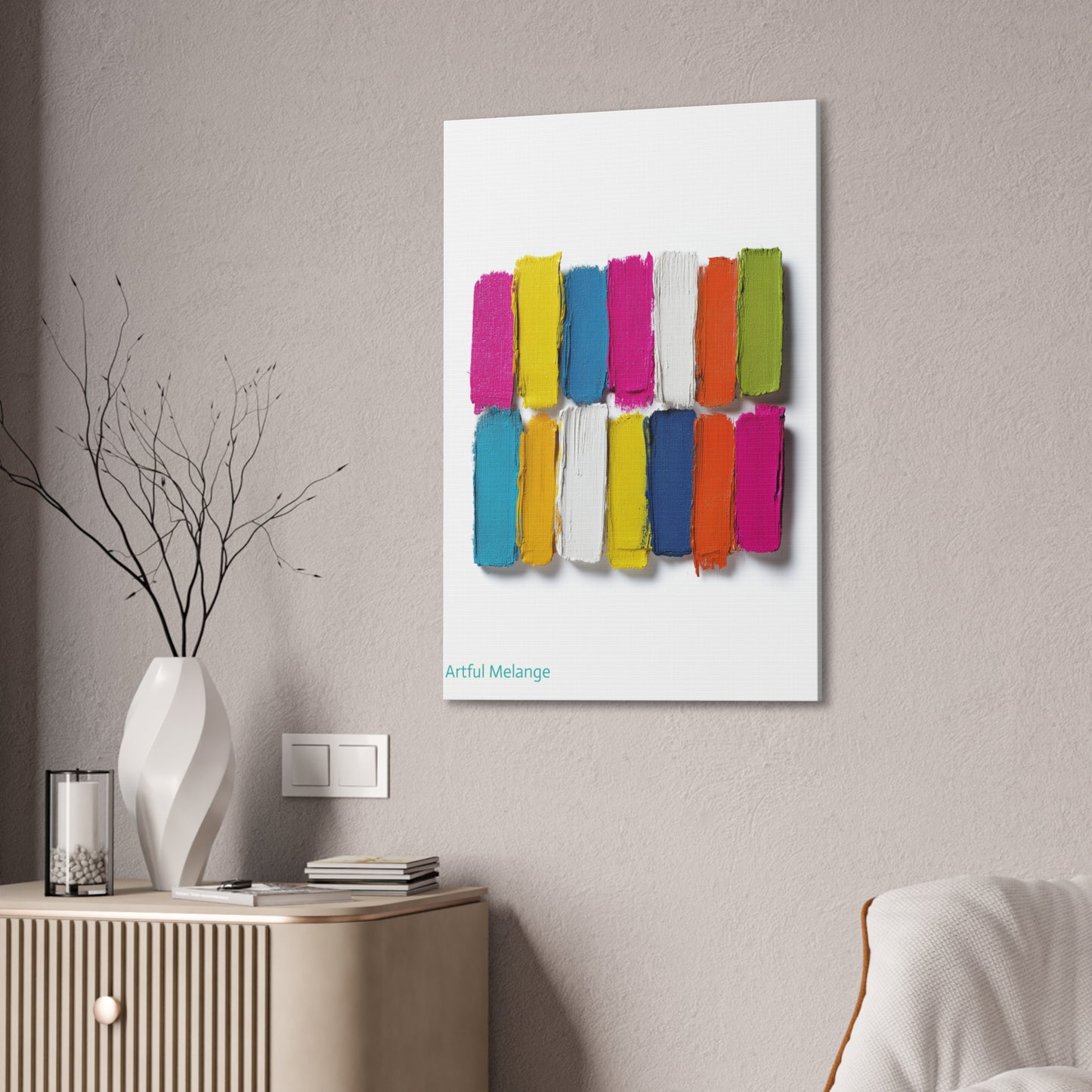 Acrylic Abstract Canvas Print - Richly Textured Artistry