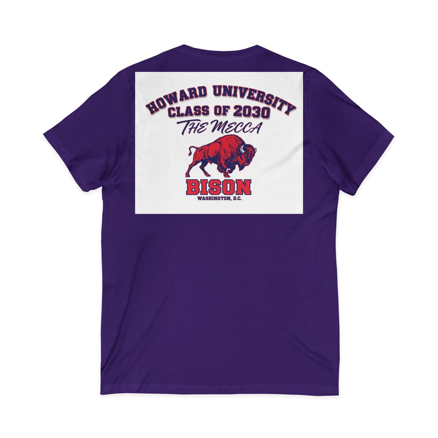 Howard University Class of 2030 Unisex V-Neck T-Shirt | The Mecca Incoming Class Tee