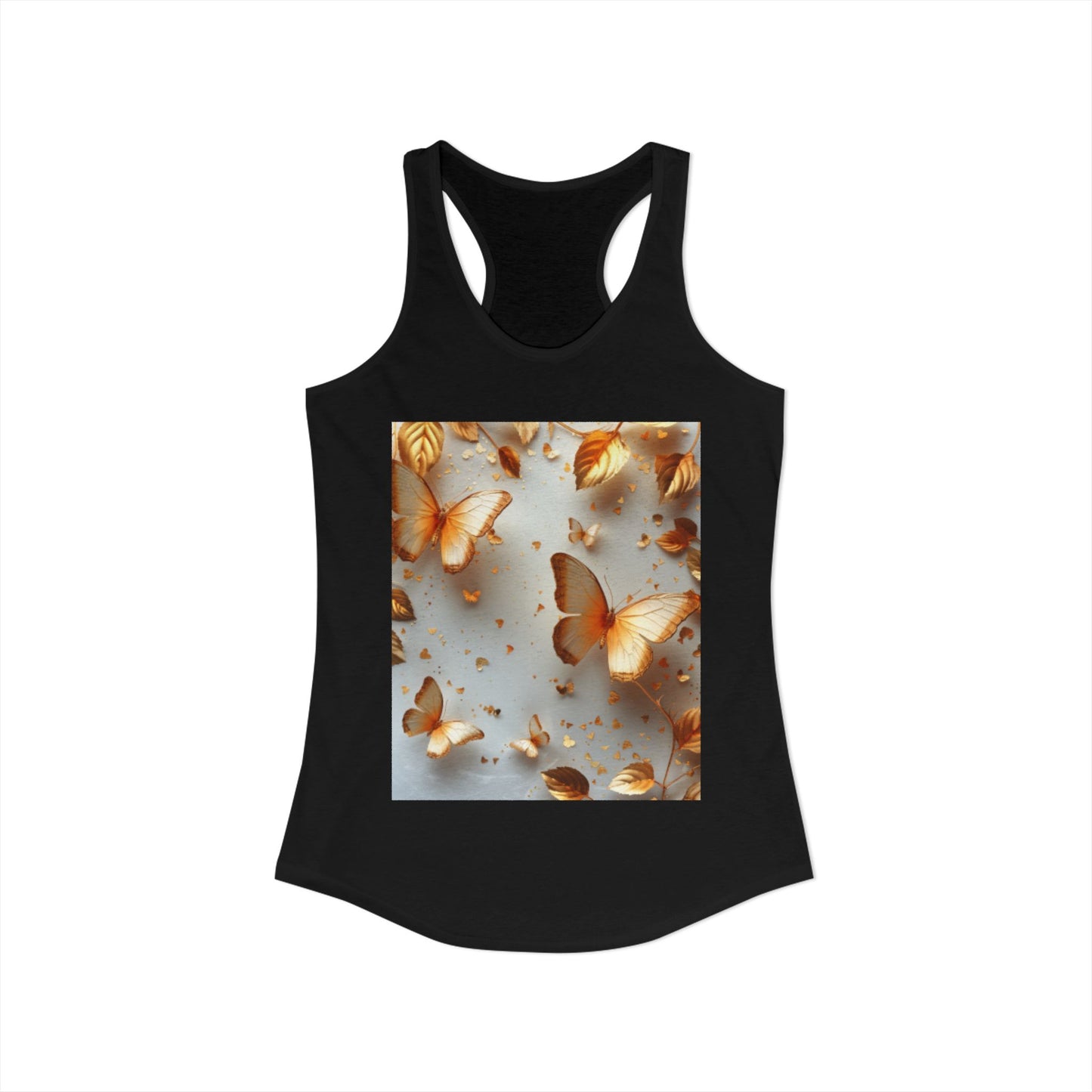 Flutter & Flow | Women's Razorback  T-Shirts with Artistic Butterflies 5