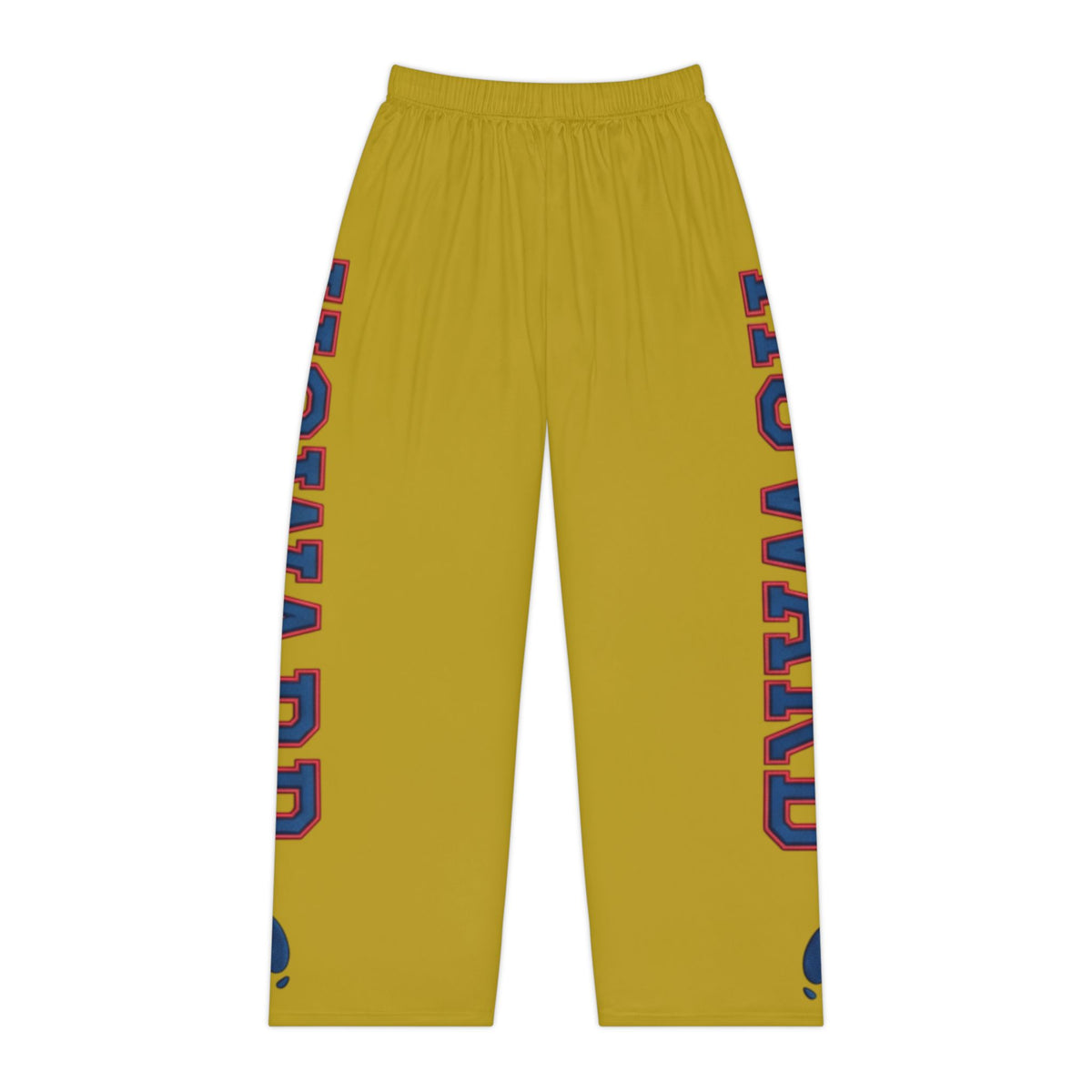 Howard-Inspired Women’s Pajama Pants | HBCU Lounge Bottoms/ Gold