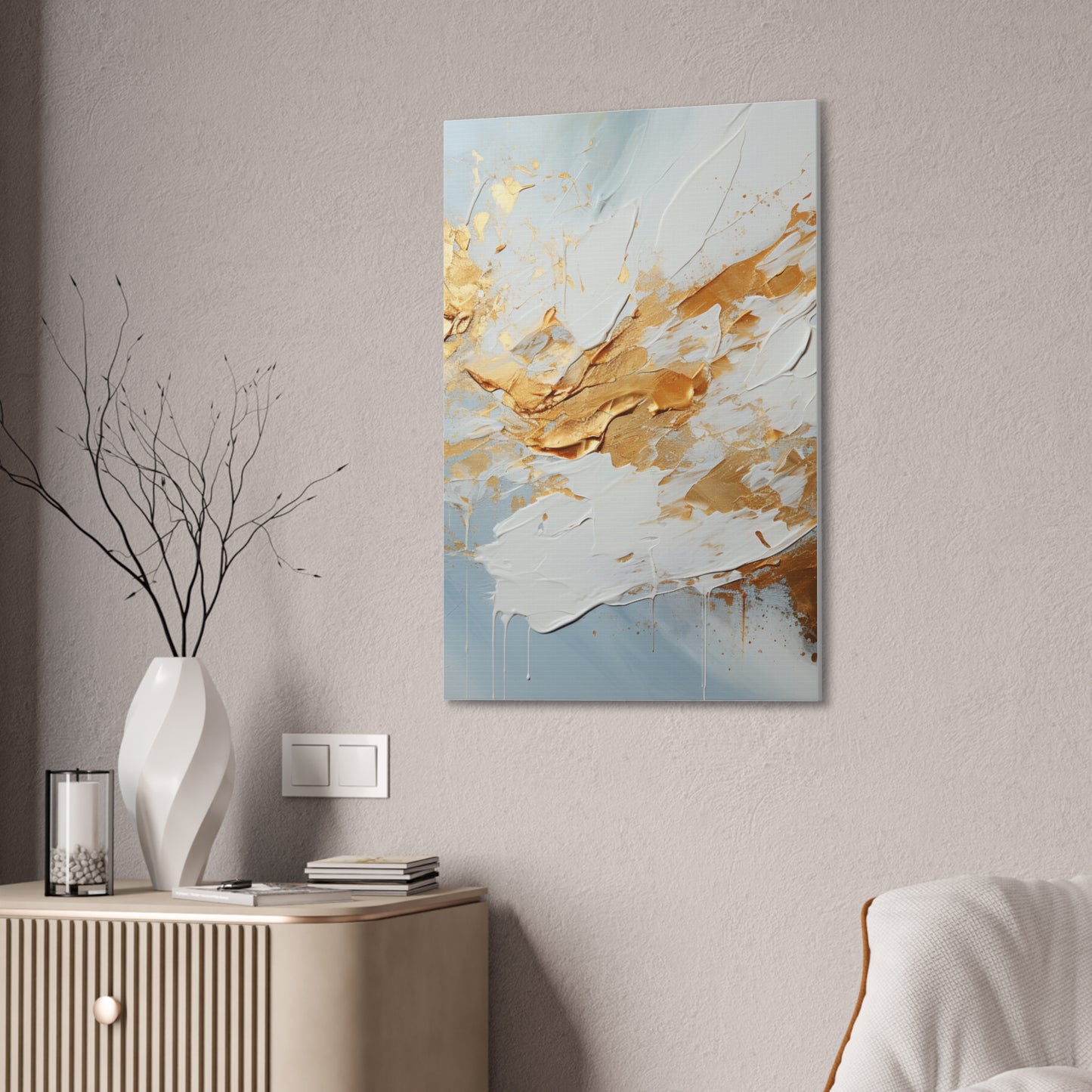 Acrylic Abstract Canvas Print - Richly Textured Artistry
