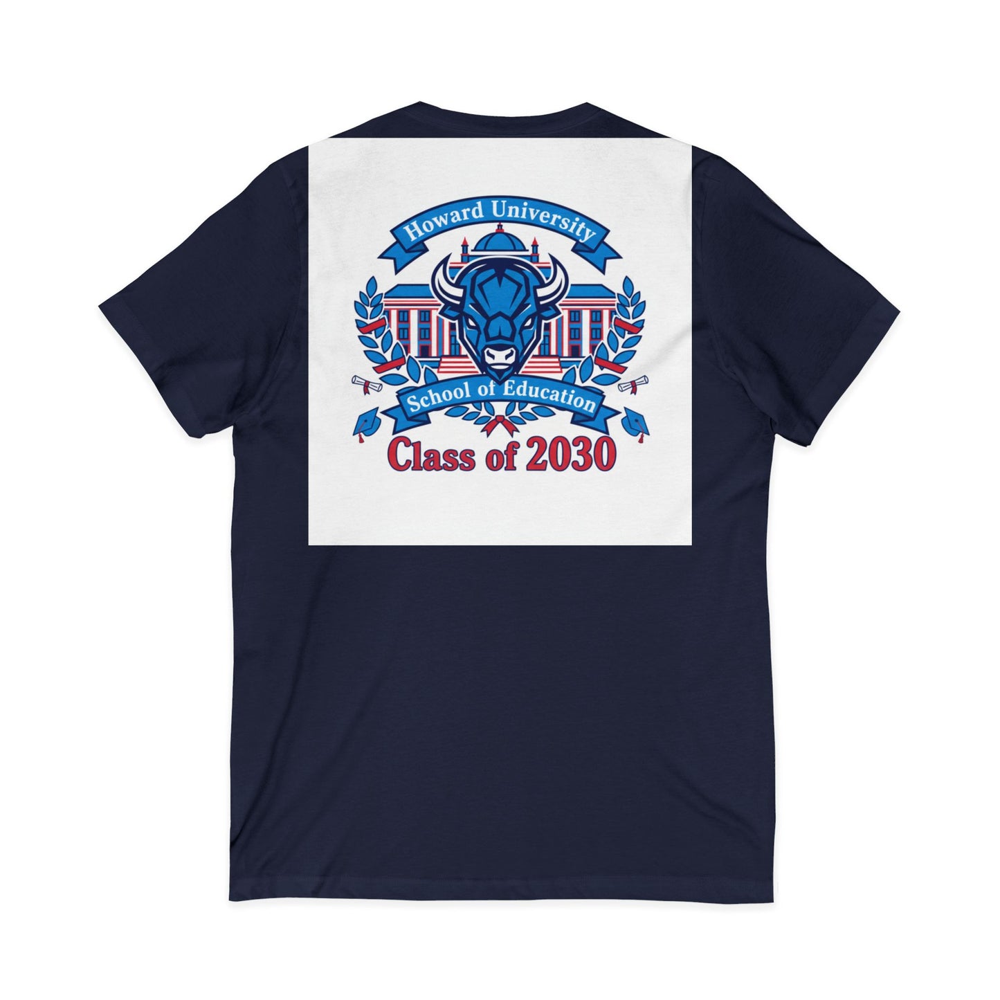 Howard University Class of 2030 Unisex V-Neck T-Shirt | The Mecca Incoming Class Tee