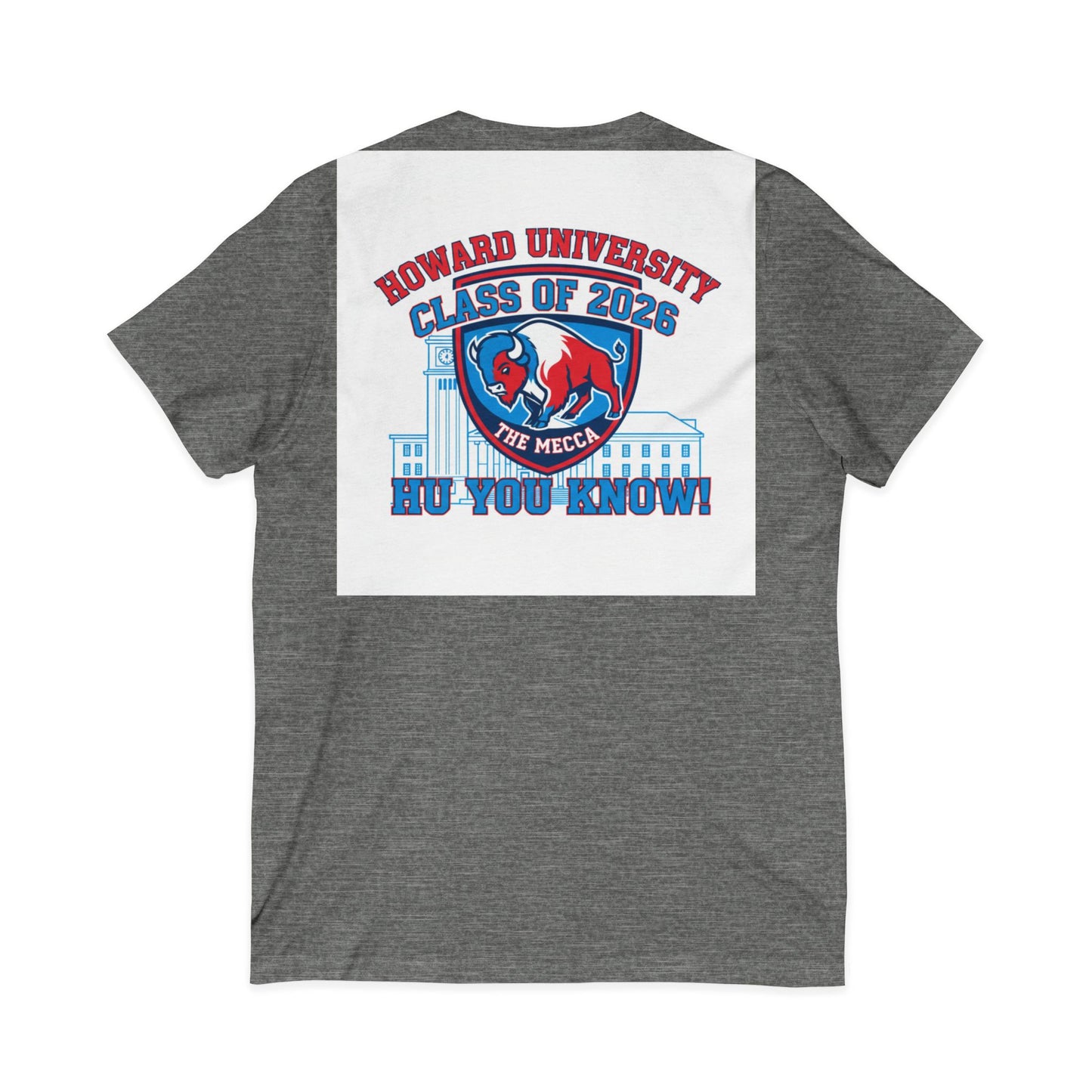 Howard University Class of 2026 Unisex V-Neck T-Shirt | The Mecca Incoming Class Tee