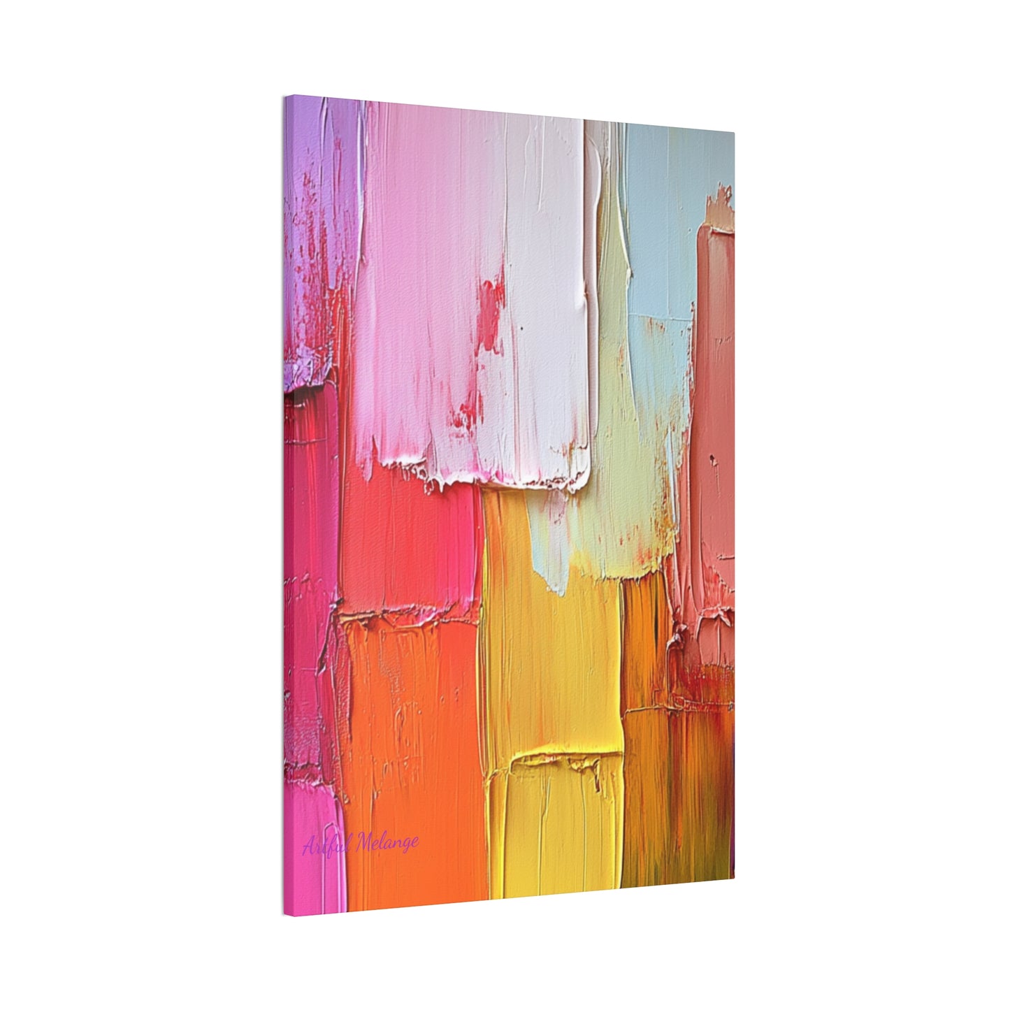 Acrylic Abstract Canvas Print - Richly Textured Artistry
