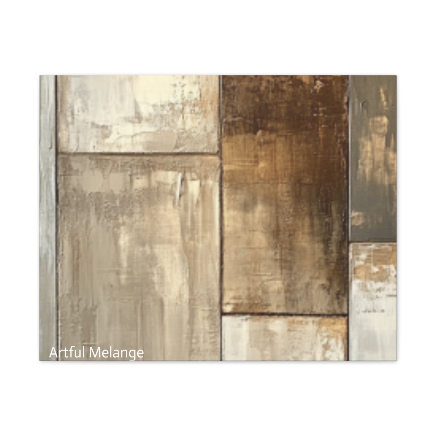 Acrylic Abstract Canvas Print - Richly Textured Artistry