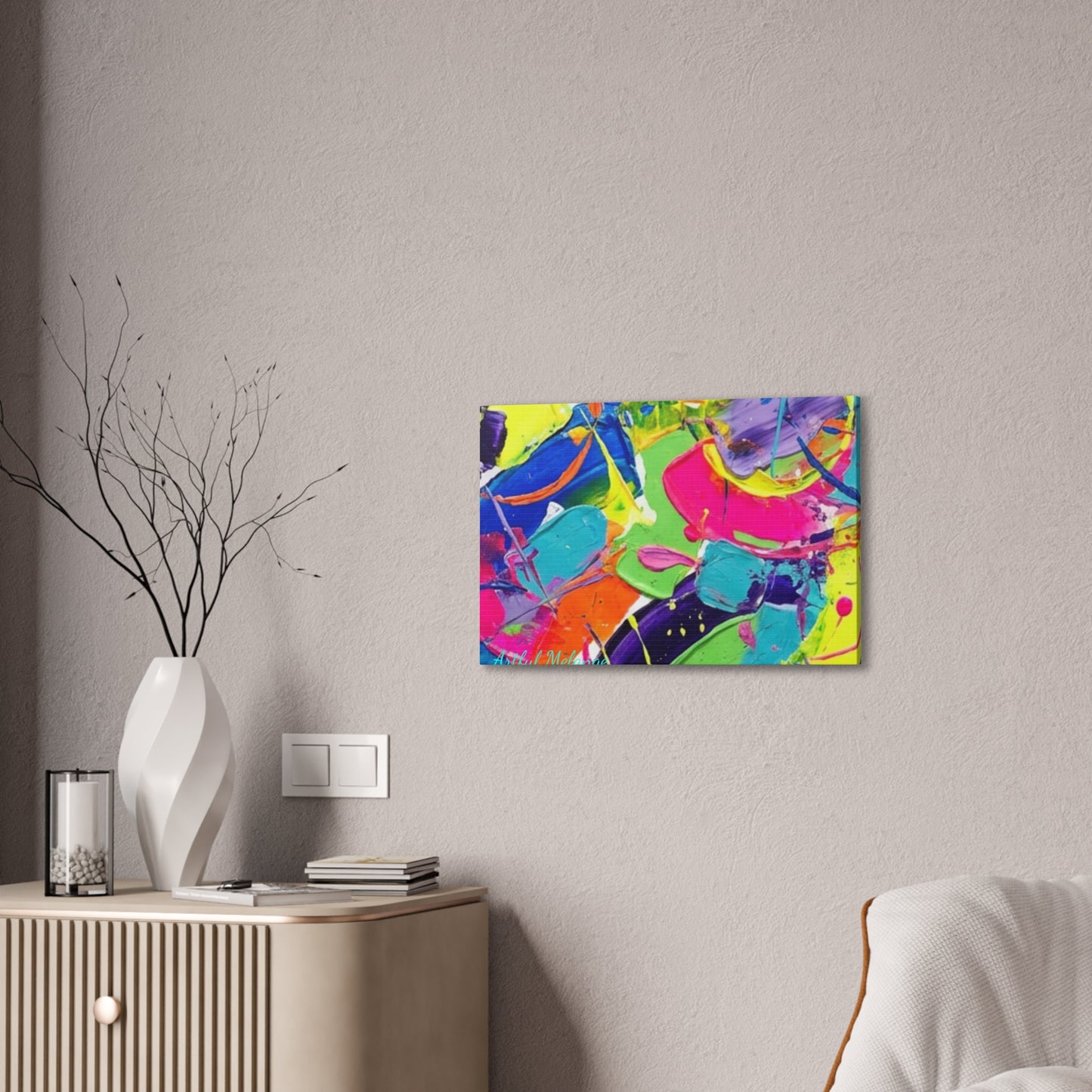 Acrylic Abstract Canvas Print - Richly Textured Artistry