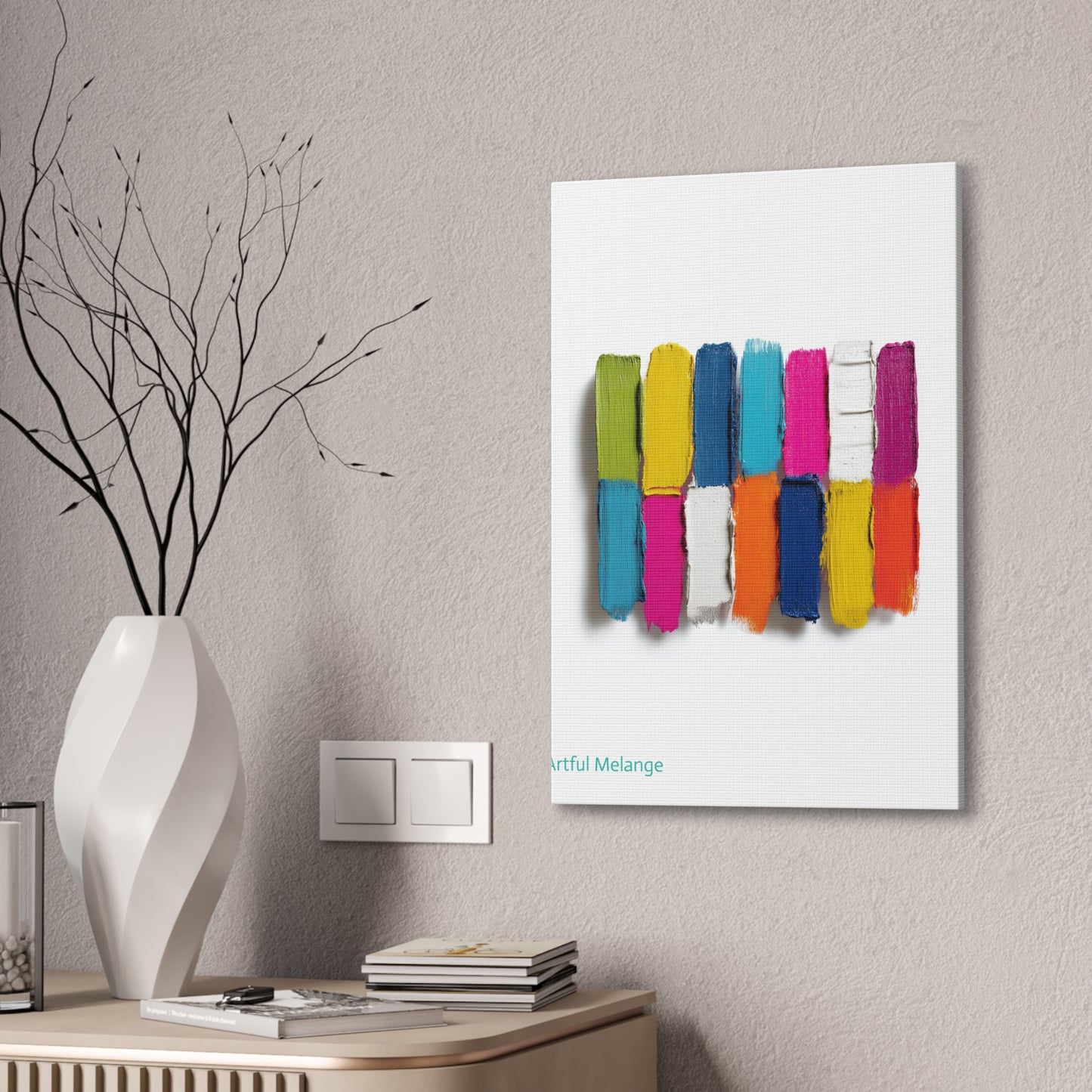 Acrylic Abstract Canvas Print - Richly Textured Artistry