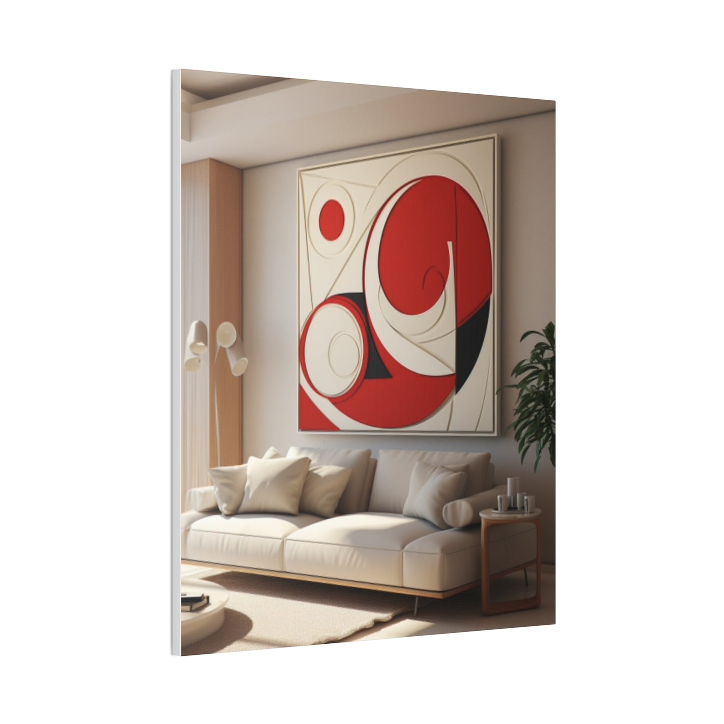 Crimson Elegance: A Symphony of Sophistication Canvas Print