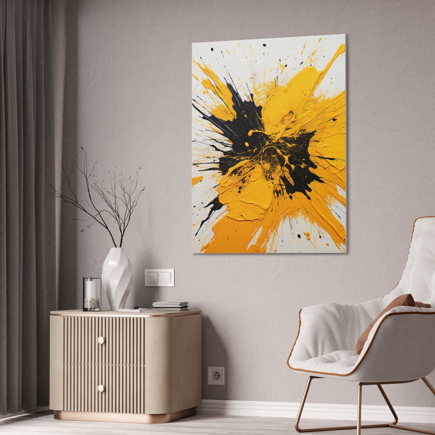 Acrylic Abstract Canvas Print - Richly Textured Artistry
