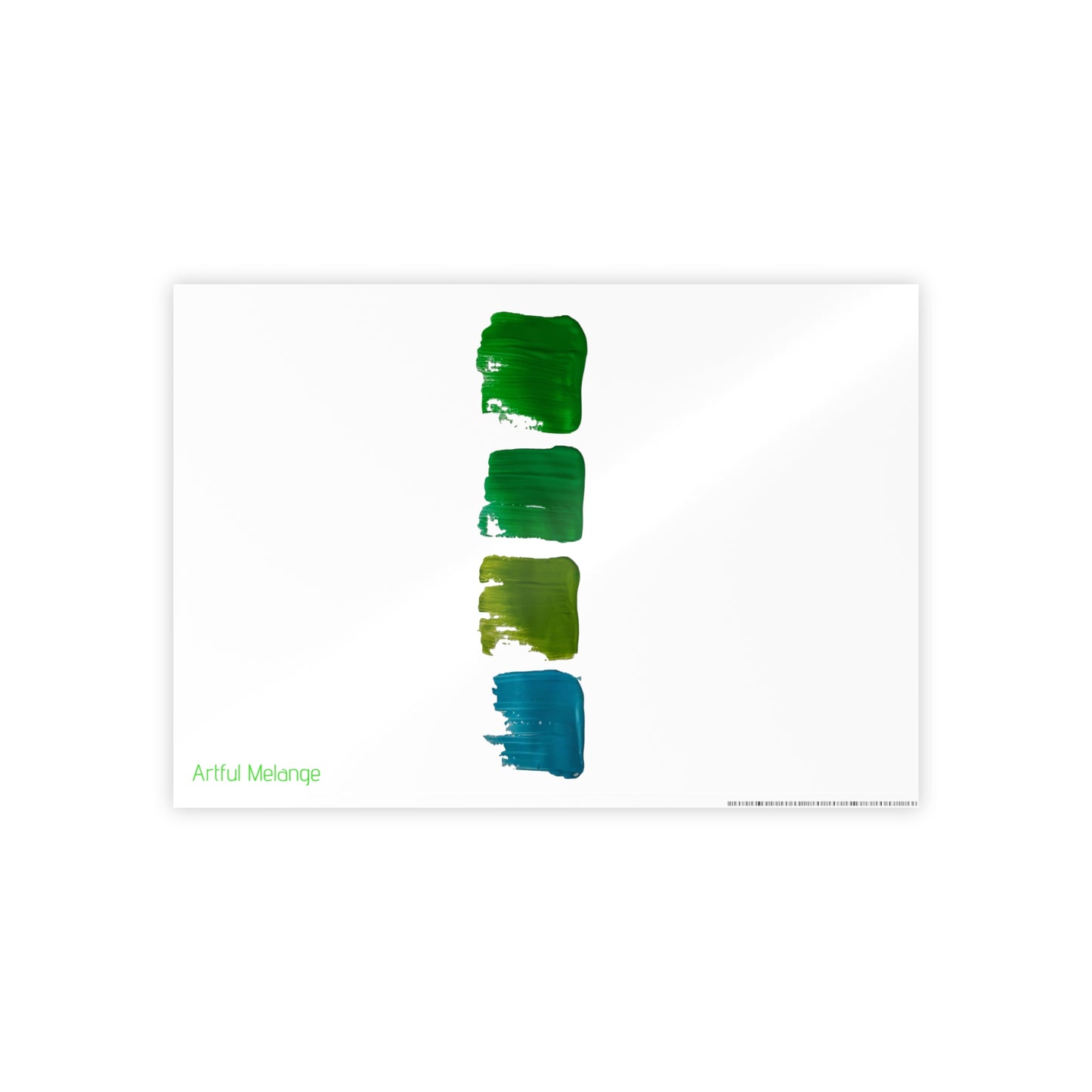 Gleaming Acrylic Abstract Poster: A Spectrum of Colorful Elegance