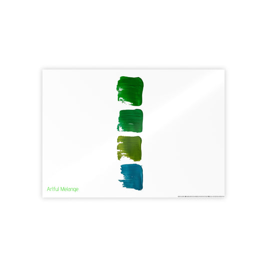 Gleaming Acrylic Abstract Poster: A Spectrum of Colorful Elegance