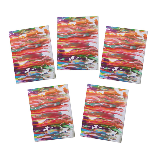 Elegance in Ink:  Abstract Art Note Card Set(5-Pack)
