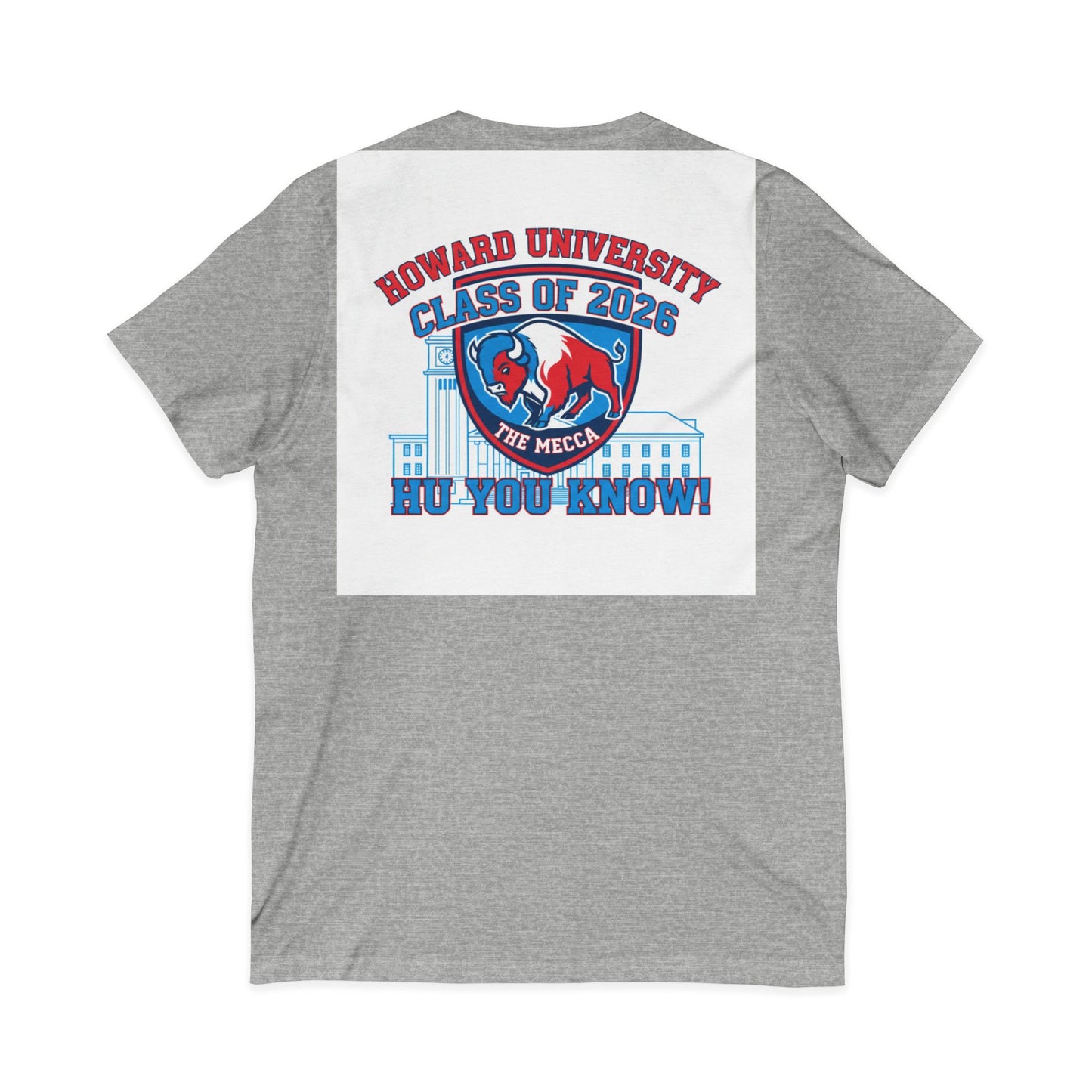 Howard University Class of 2026 Unisex V-Neck T-Shirt | The Mecca Incoming Class Tee