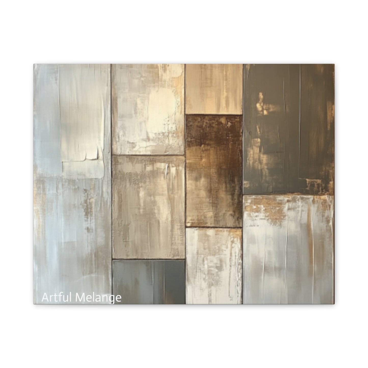 Acrylic Abstract Canvas Print - Richly Textured Artistry