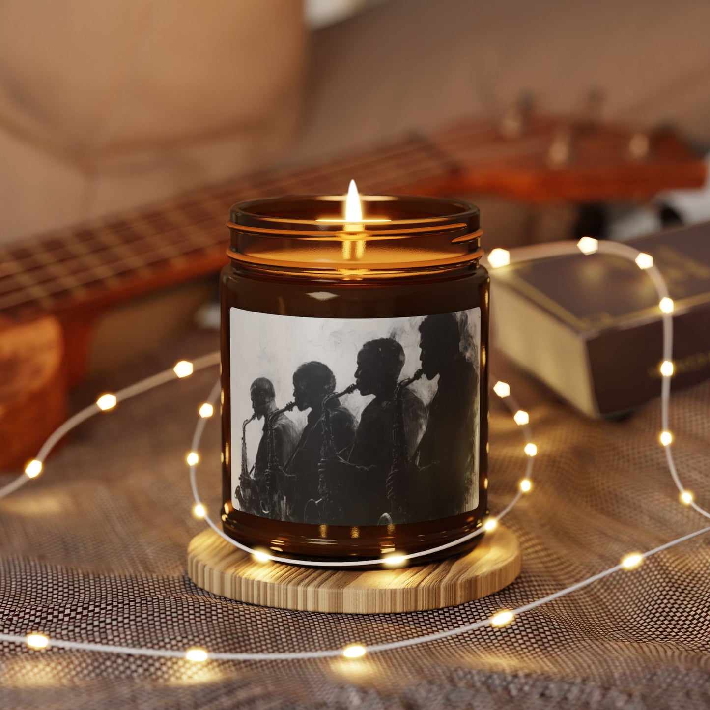 Harmony and Soul Scented Black Excellence Soy Candle 6