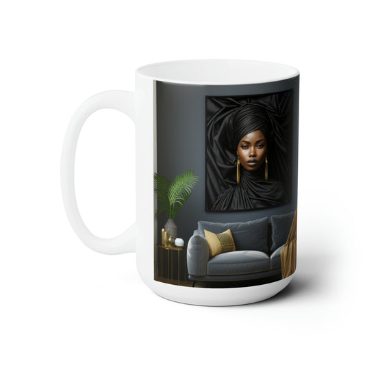 Melanin Magic Ceramic Mug 15oz