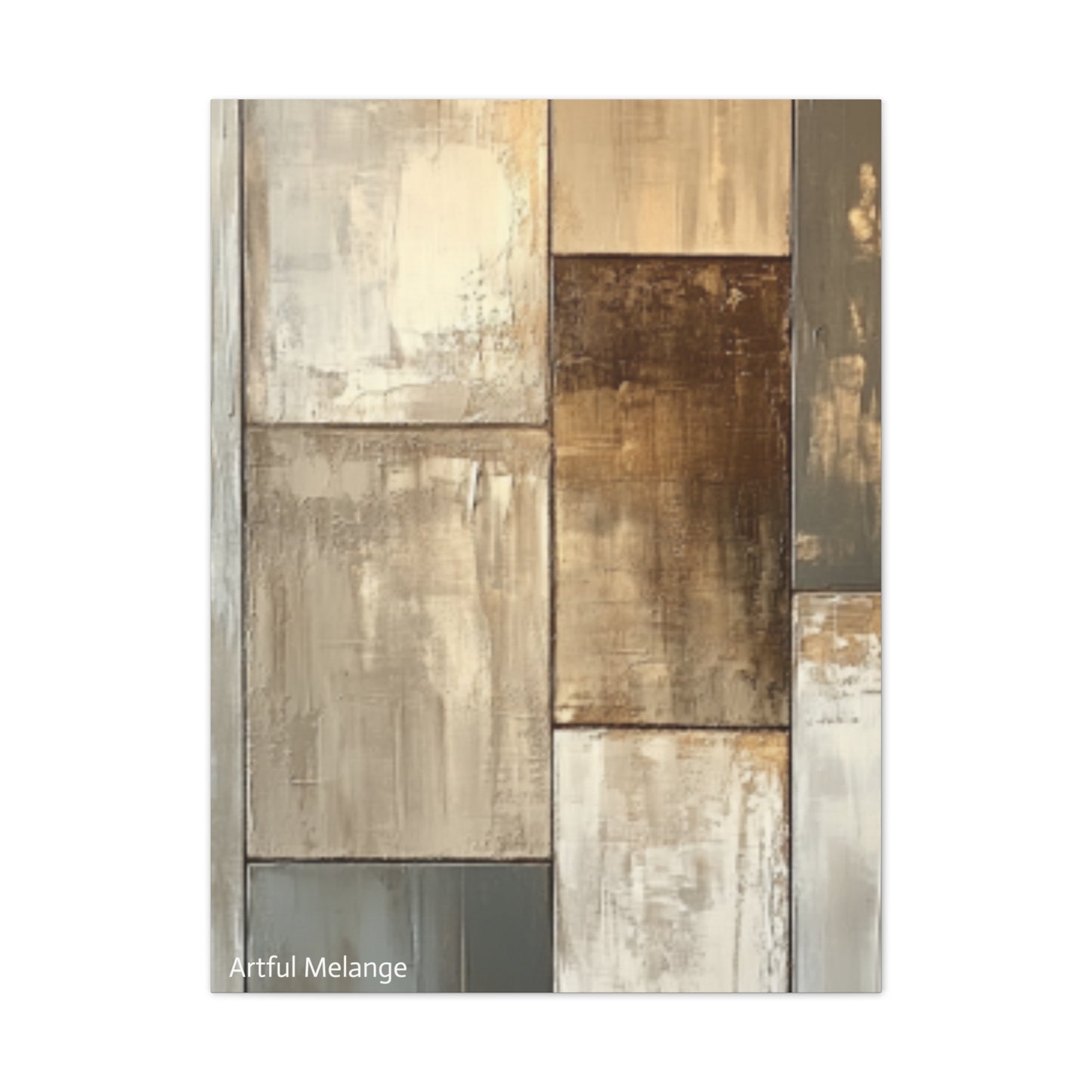 Acrylic Abstract Canvas Print - Richly Textured Artistry