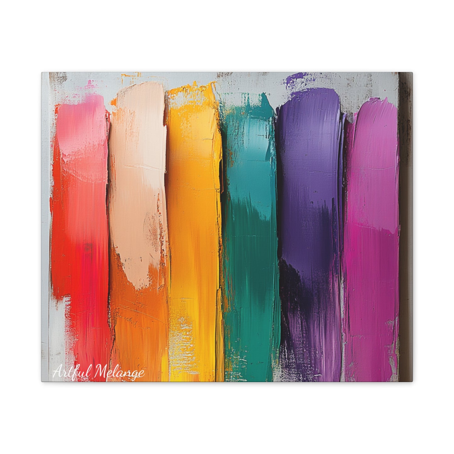 Acrylic Abstract Canvas Print - Richly Textured Artistry