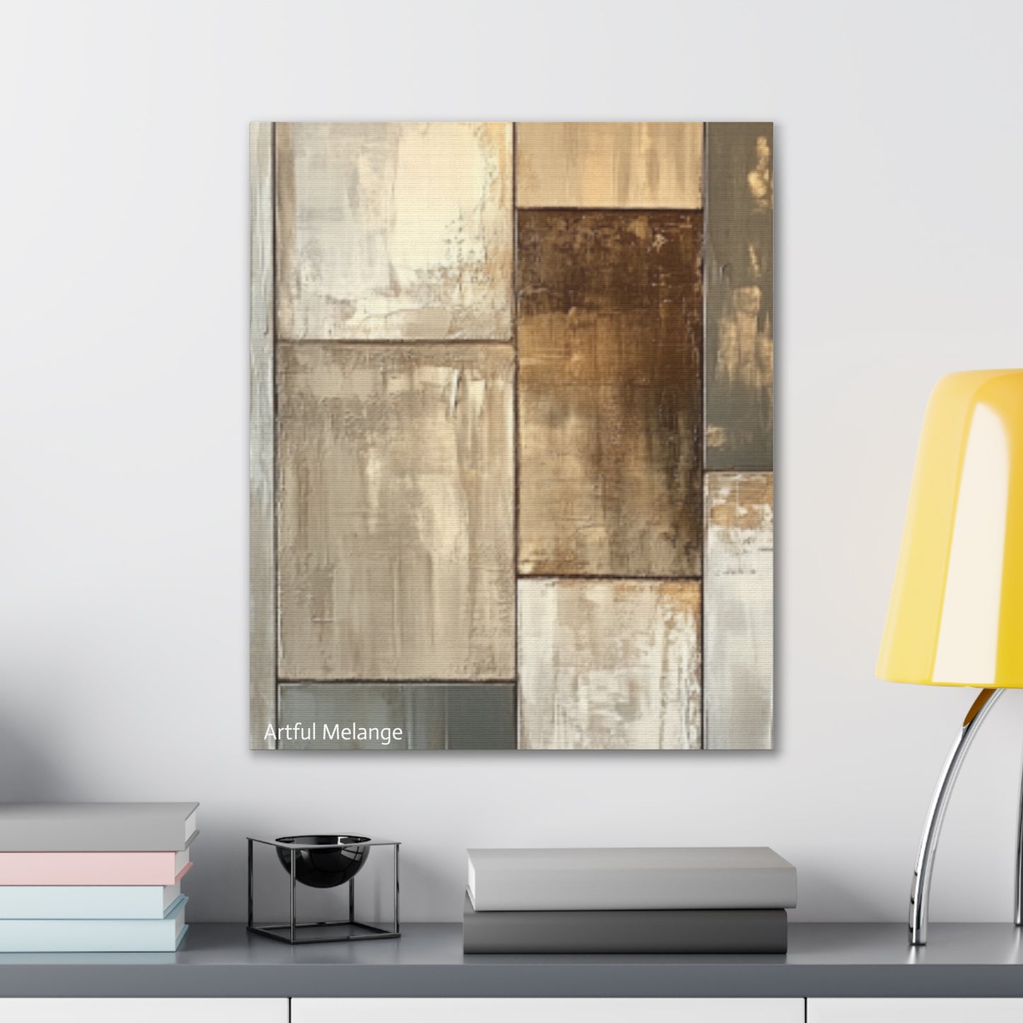 Acrylic Abstract Canvas Print - Richly Textured Artistry