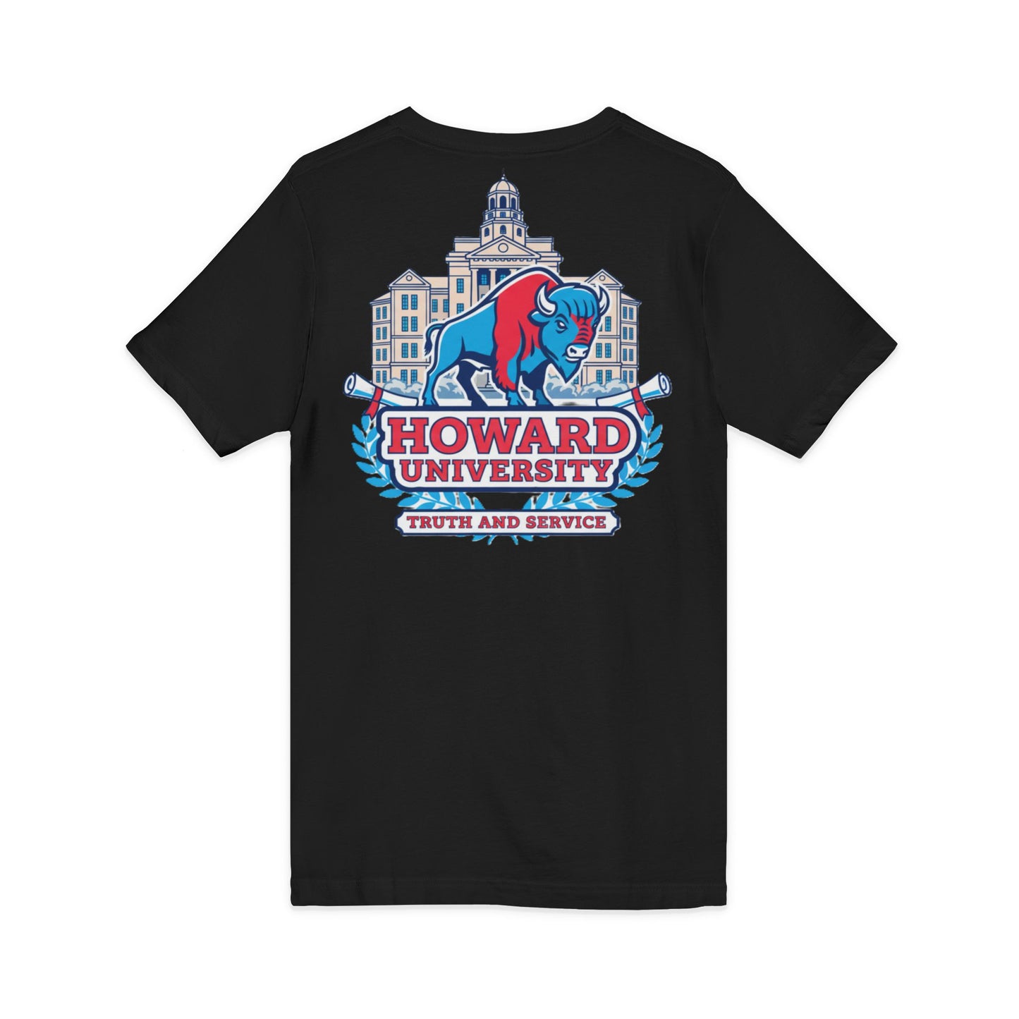 Howard University/ Truth and Service Unisex V-Neck T-Shirt
