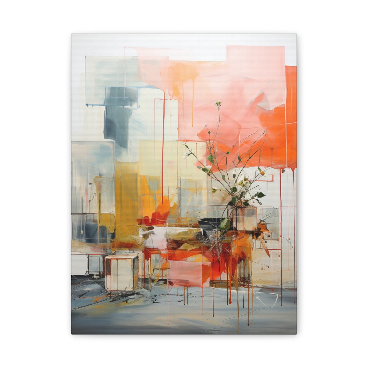 Timeless Elegance: Refined Muted Hues Canvas Print for Sophisticated Living Spaces
