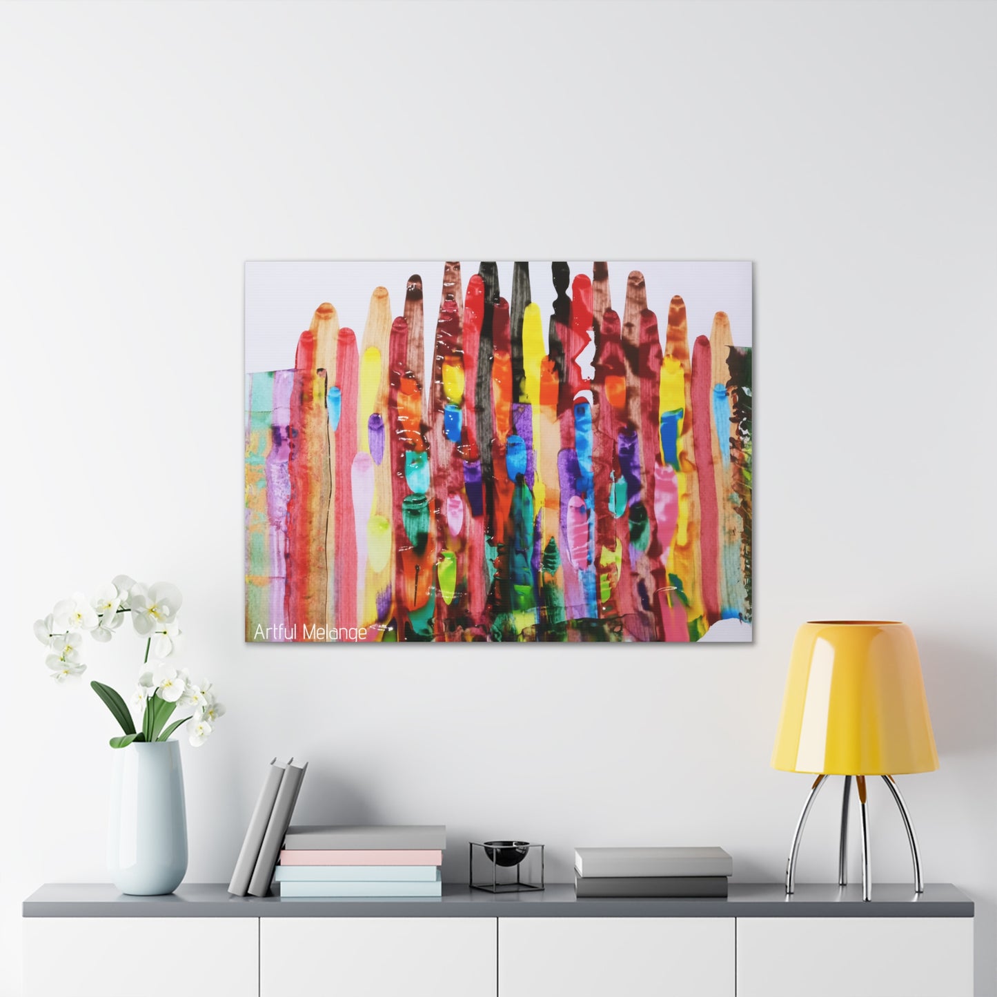 Primary Elegance: A Symphony of Sophistication Canvas Print