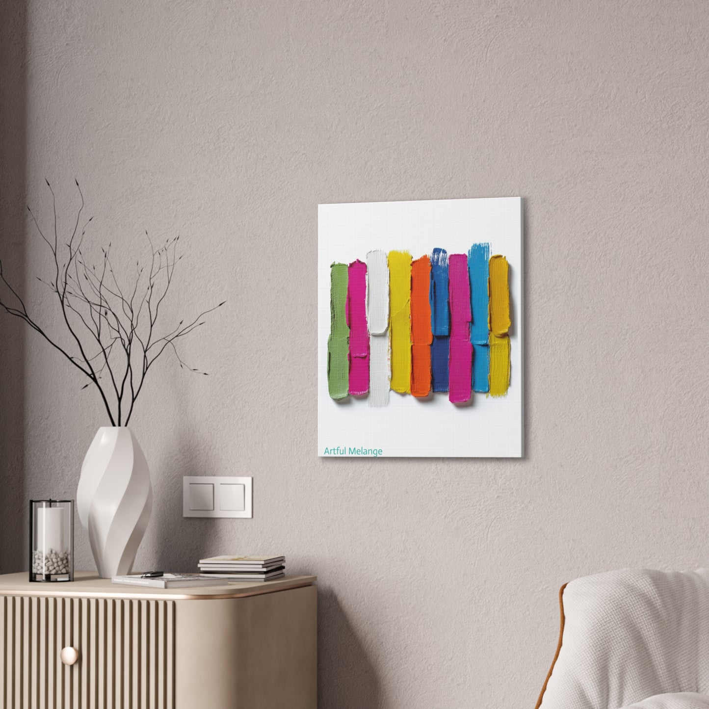 Acrylic Abstract Canvas Print - Richly Textured Artistry
