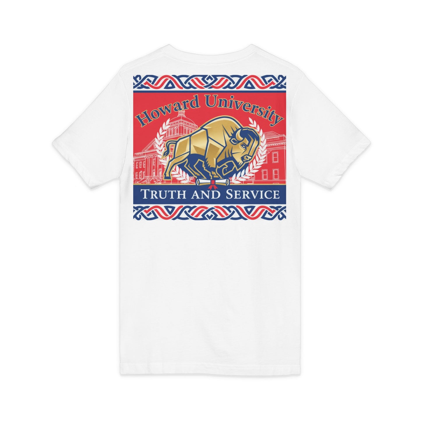 Howard University/ Truth and Service Unisex V-Neck T-Shirt