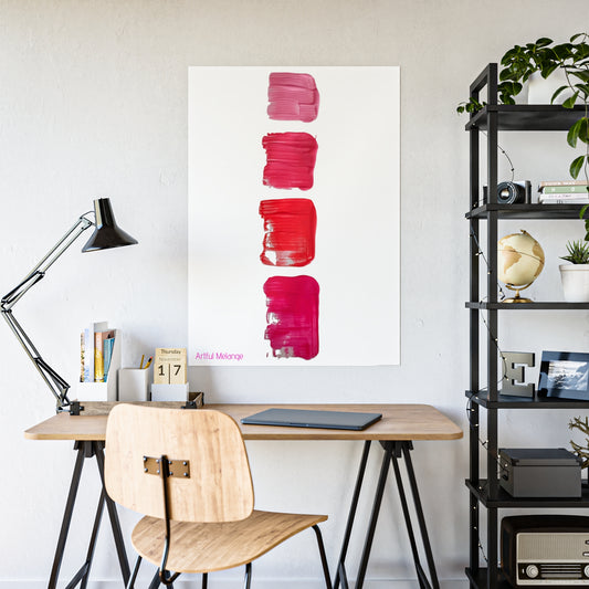 Gleaming Acrylic Abstract Poster: A Spectrum of Colorful Elegance