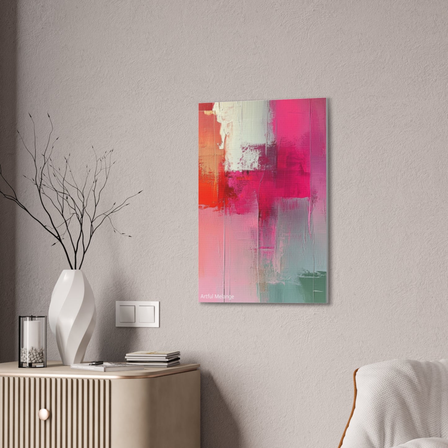 Acrylic Abstract Canvas Print - Richly Textured Artistry