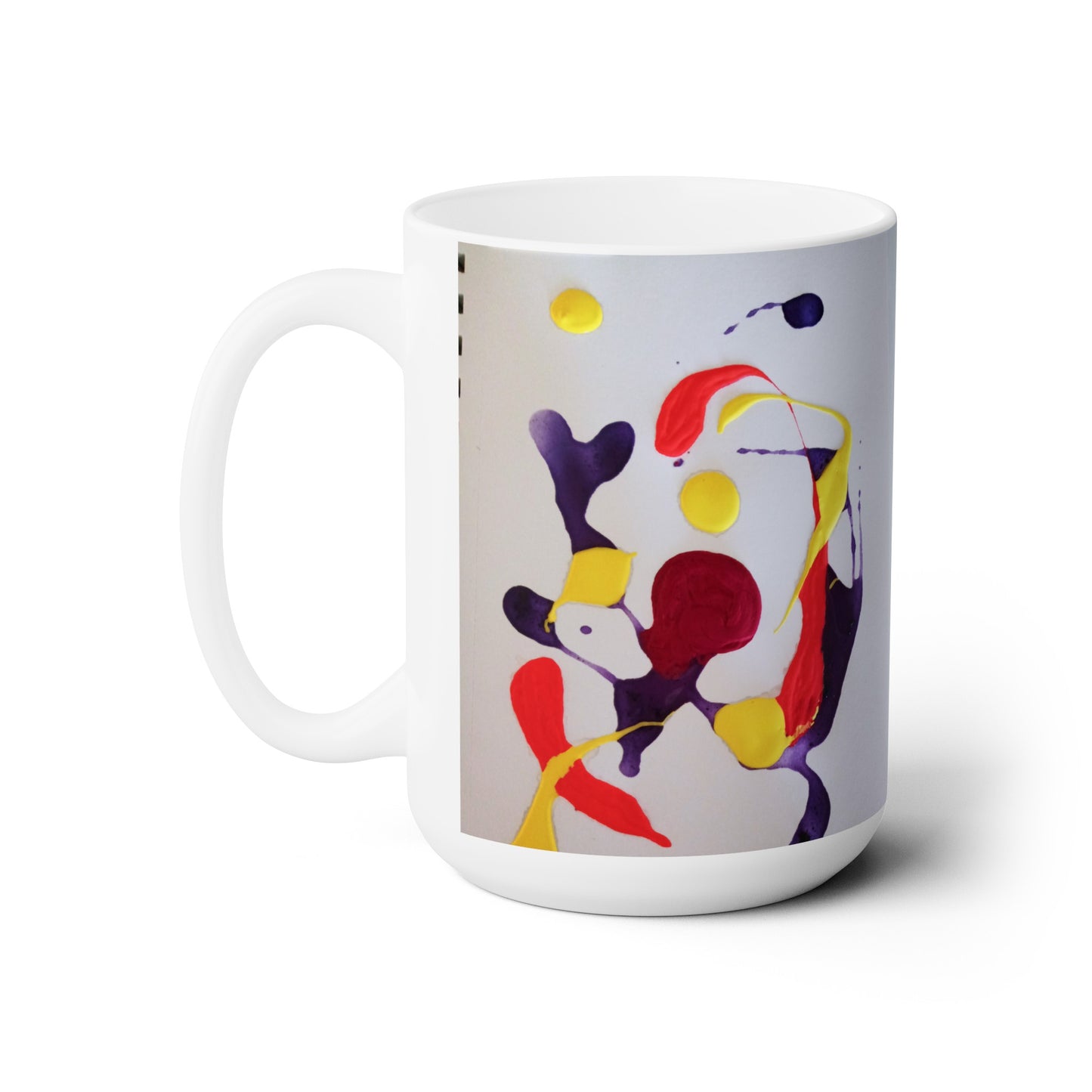 Artsy Abstract Ceramic Mug 15oz
