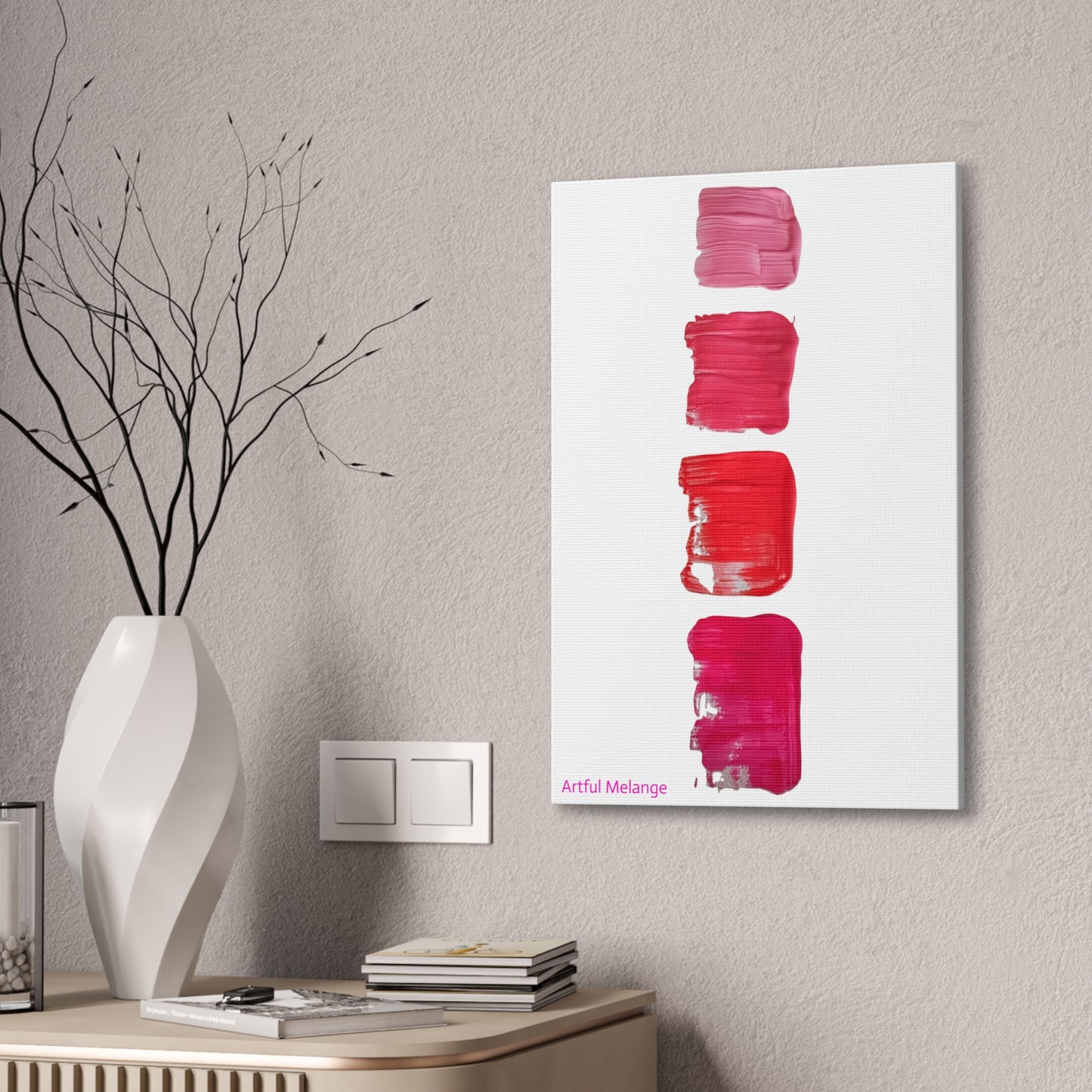 Acrylic Abstract Canvas Print - Richly Textured Artistry