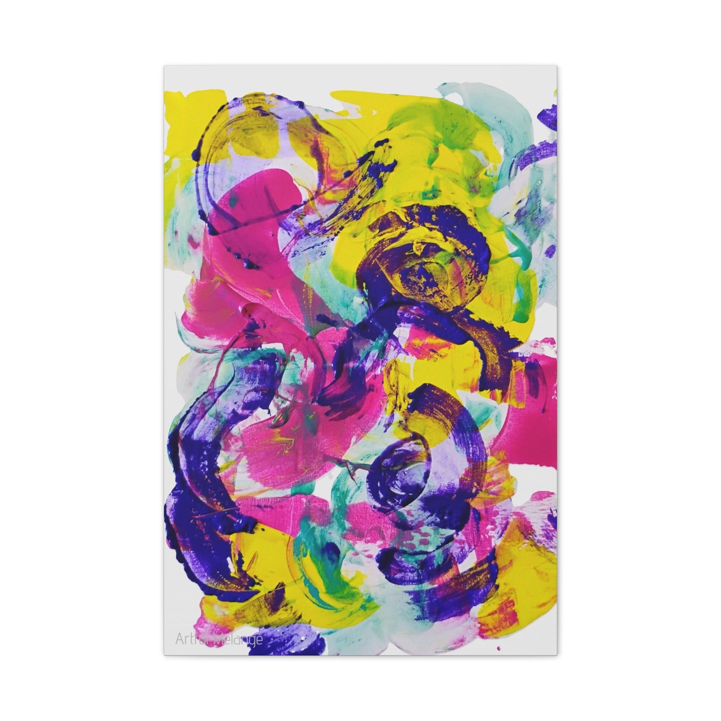 Primary Elegance: A Symphony of Sophistication Canvas Print