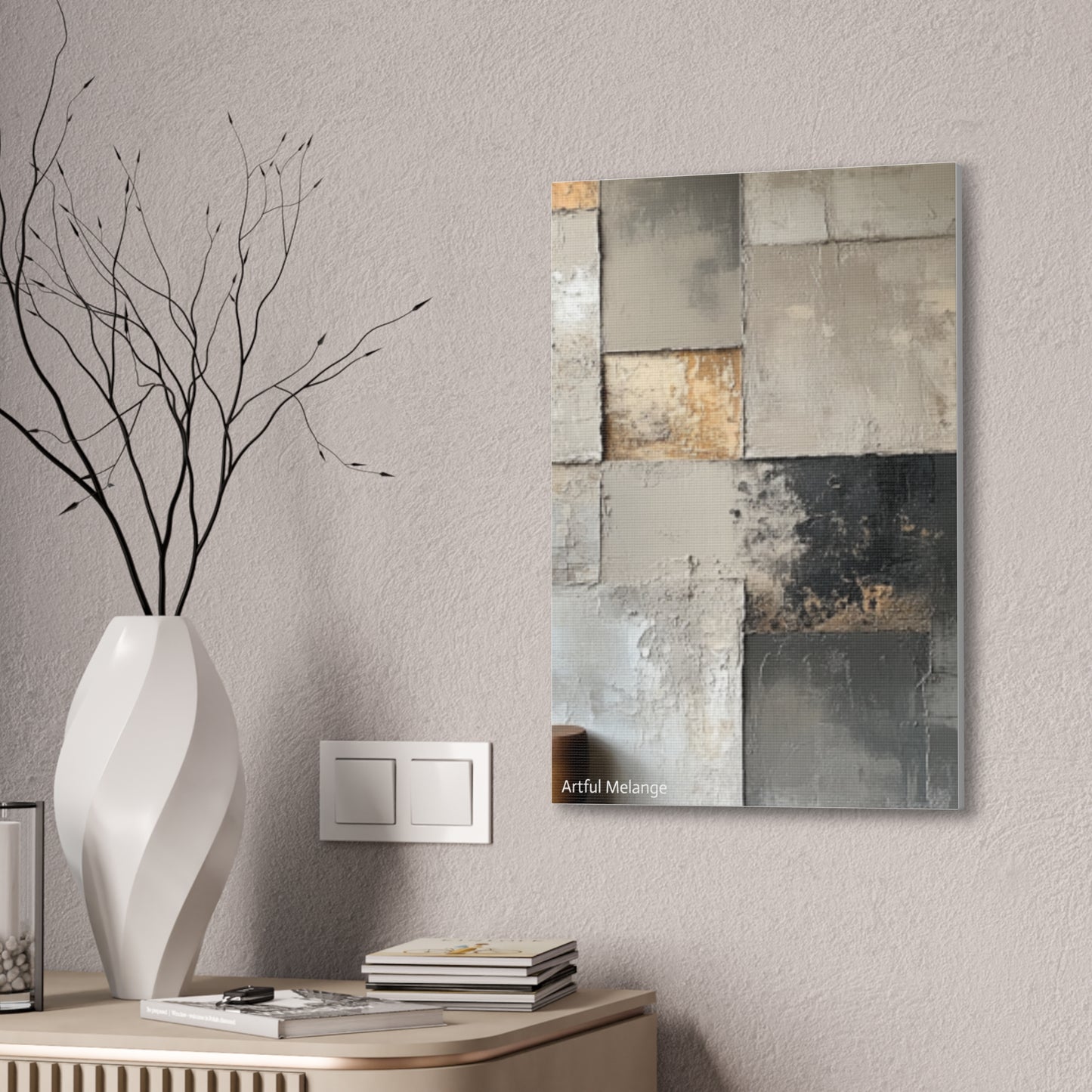 Acrylic Abstract Canvas Print - Richly Textured Artistry