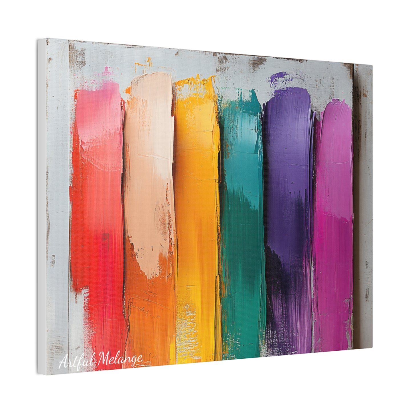 Acrylic Abstract Canvas Print - Richly Textured Artistry